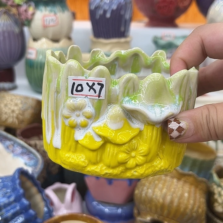 福利品！9.99包邮多肉陶瓷花盆