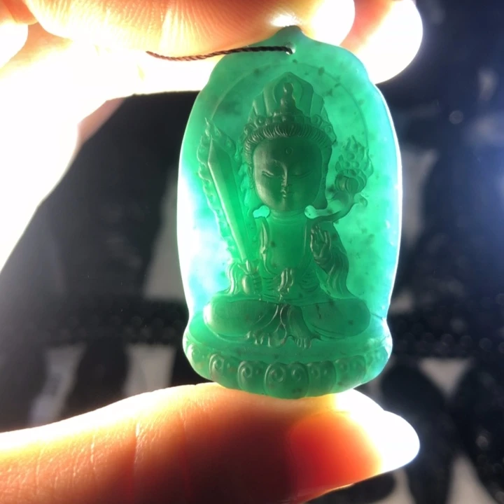 定制翡翠未镶嵌虚空藏