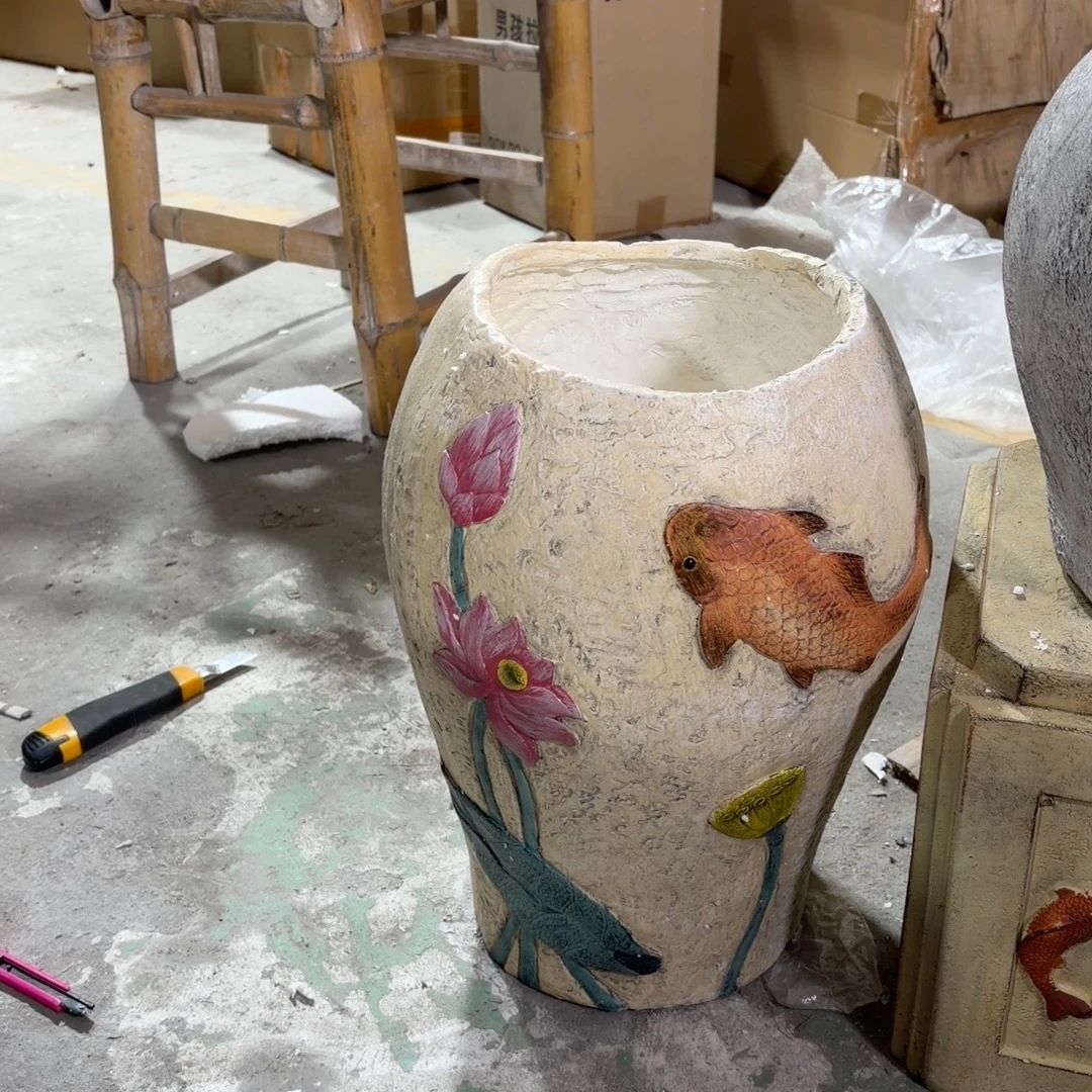 【闪购商品】荷花缸大号花盆带底孔