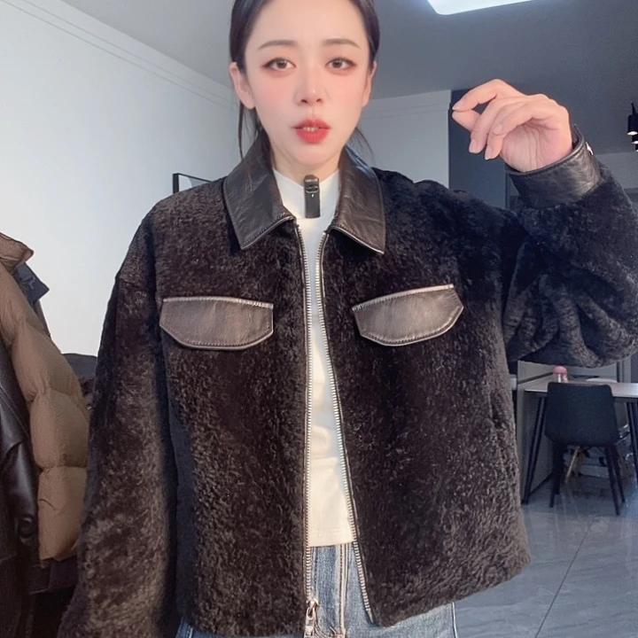 绵羊皮皮毛一体拉贡130斤内