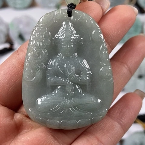 翡翠颈饰未镶嵌观音福利