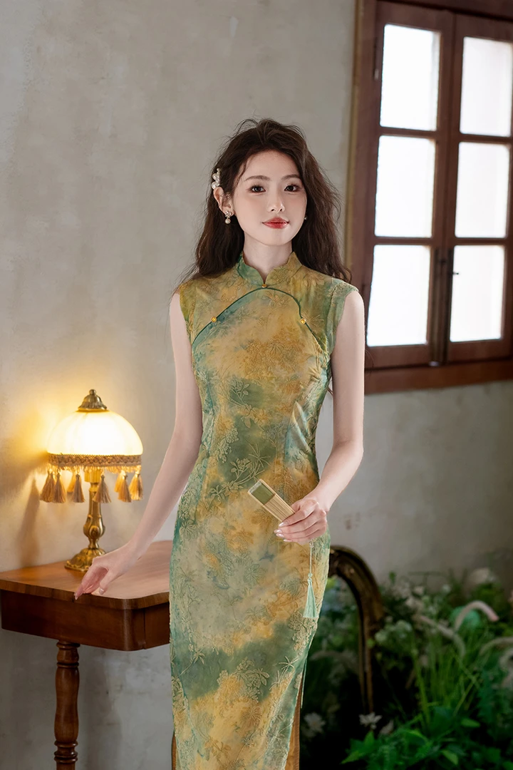 夏季旗袍新款新中式气质复古国风改良年轻款少女显白正宗苏州旗袍