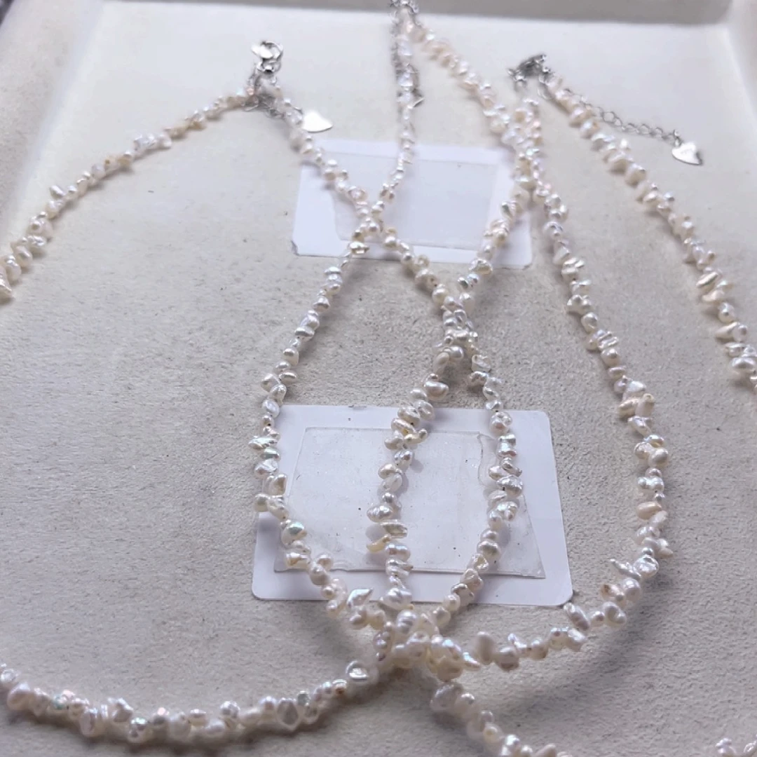 项链淡水珍珠未镶嵌【纯恬】多样性发货