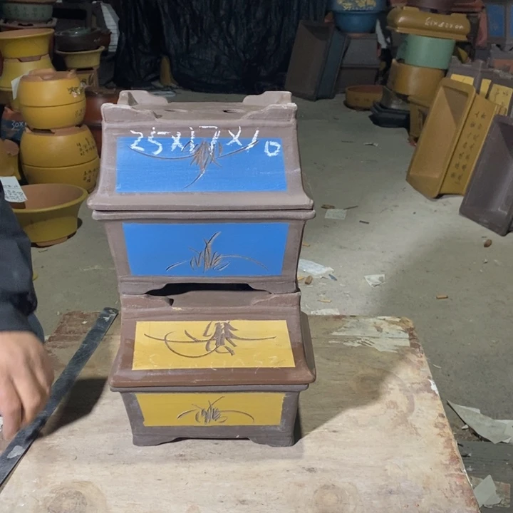 紫砂花盆紫砂紫砂