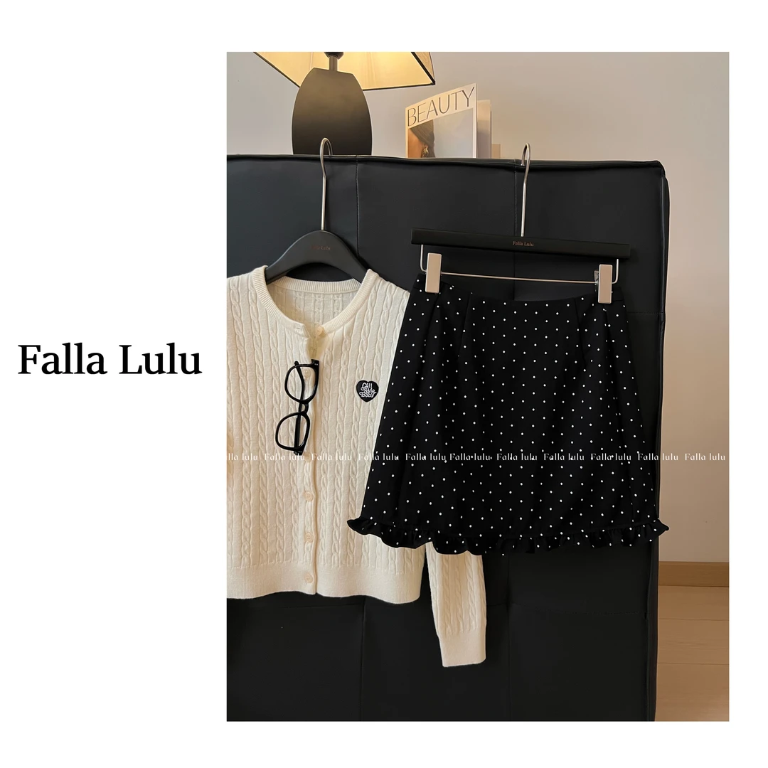 @英子家 满天星花苞裙 高腰显瘦显腿长气质百搭短裙半身裙 Y4866