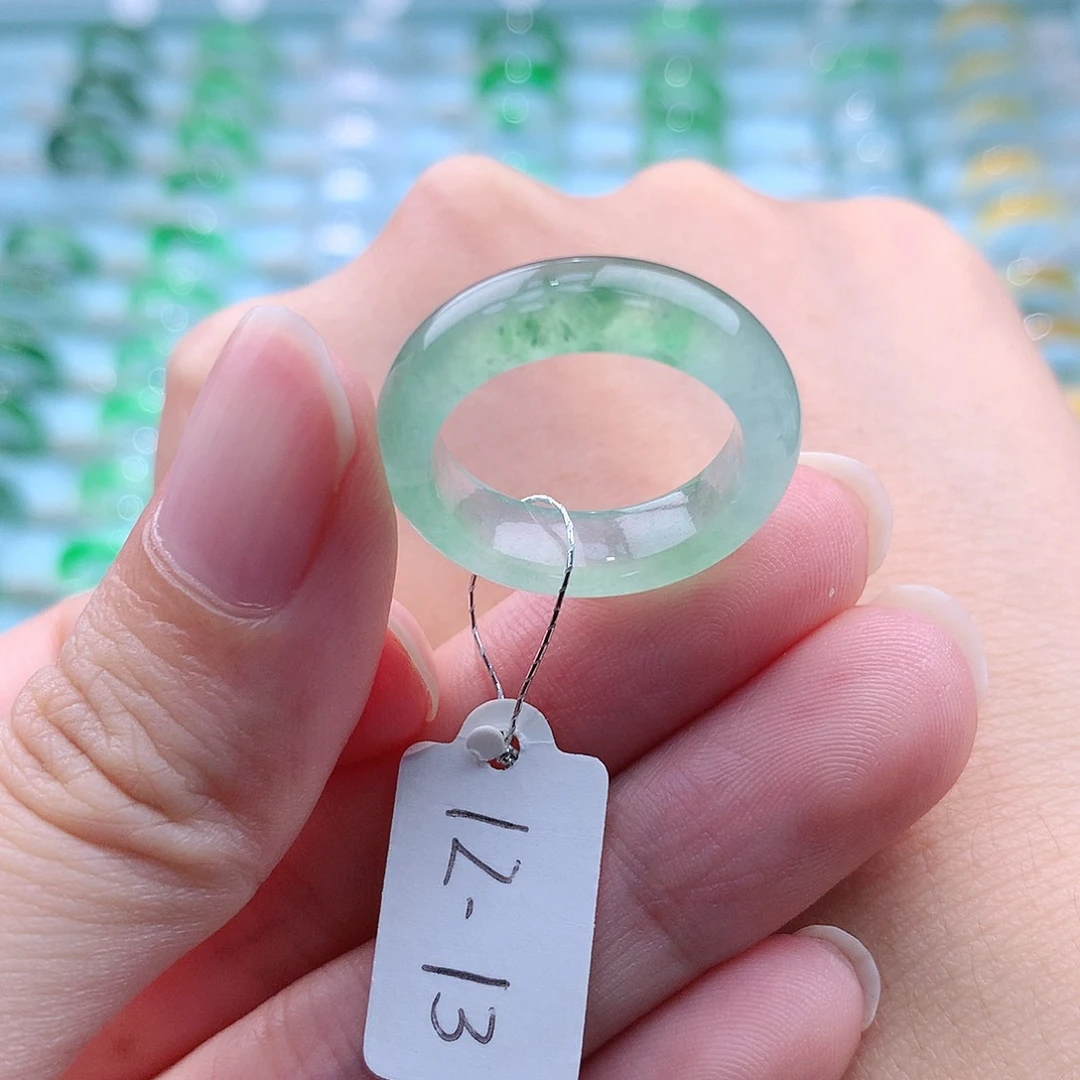 翡翠戒指未镶嵌缅甸翡翠A货