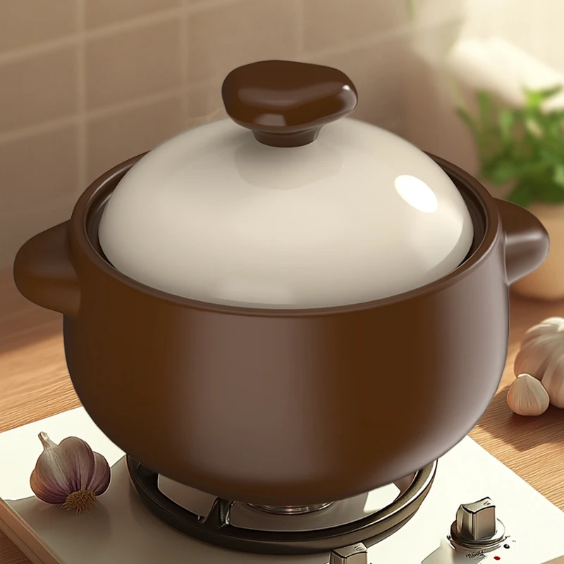 柚米一粒陶瓷煲砂锅煲明火大容量炖锅汤锅焖锅煲鸡汤炖肉瓷煲耐热