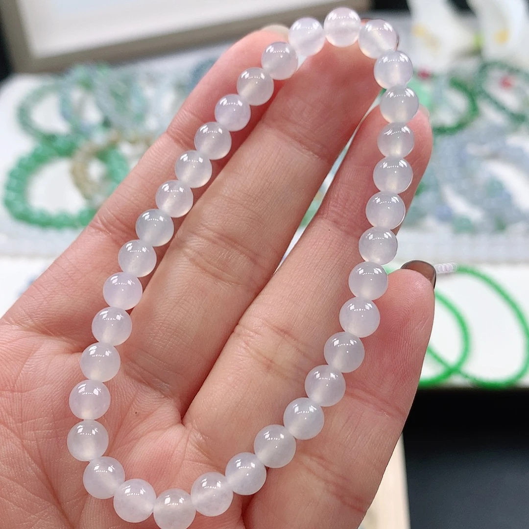 翡翠未镶嵌手链5.8mm