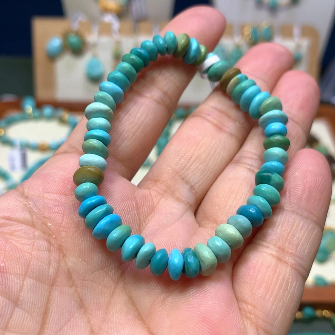未镶嵌绿松石藏扣6-7mm