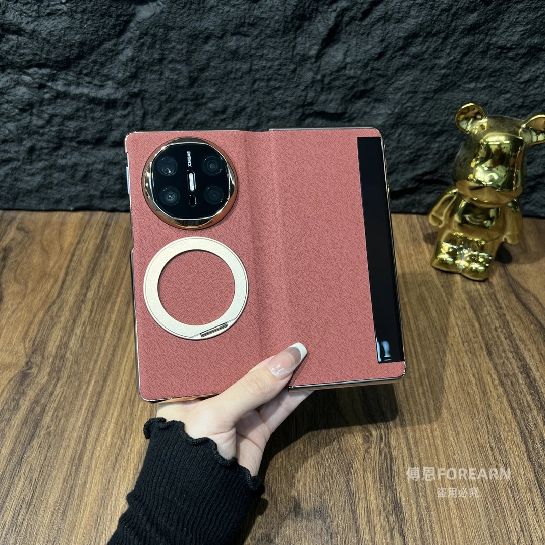 适用于华为MateX6手机壳上下全包中轴matex5真皮x3折叠屏x6保护套