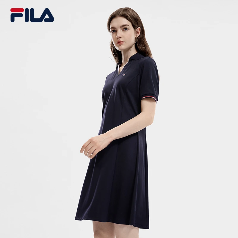 Fila/斐乐女户外春夏【】商务polo显瘦运动连衣裙F11W331301F