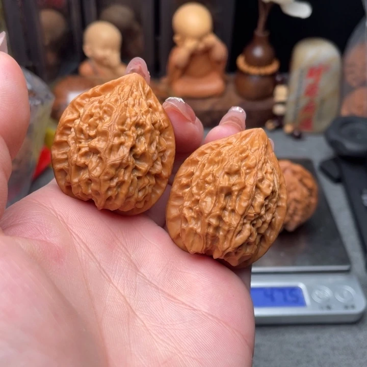 把件文玩核桃金牛35微修