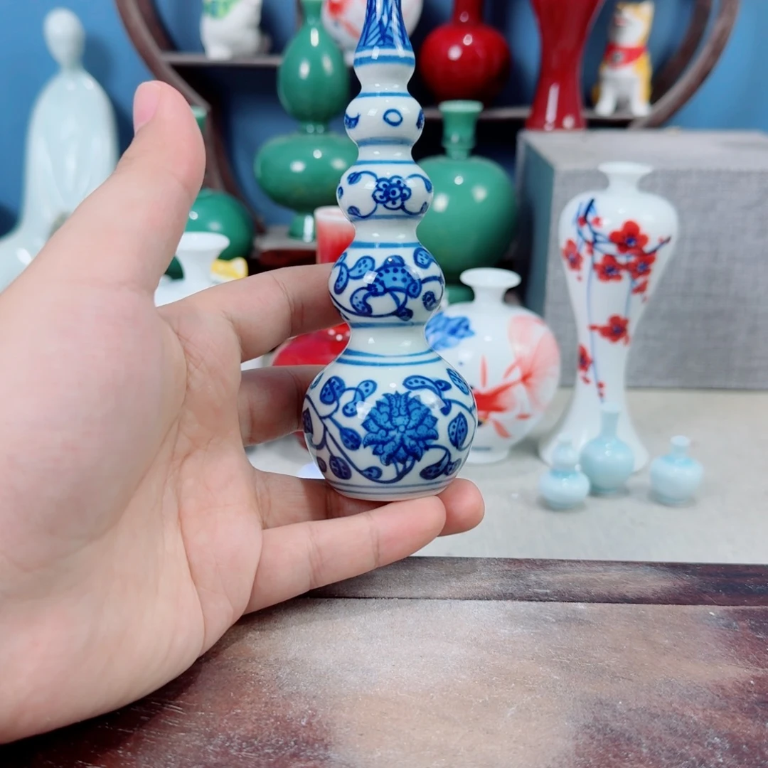 陶瓷手工小花器摆件