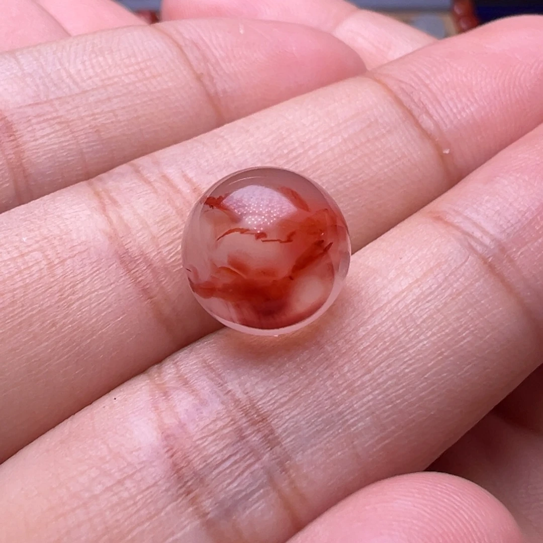 半***糖南红玛瑙未镶嵌珠宝奇石