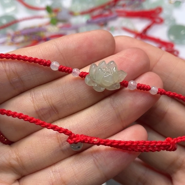 未镶嵌手绳翡翠脚链