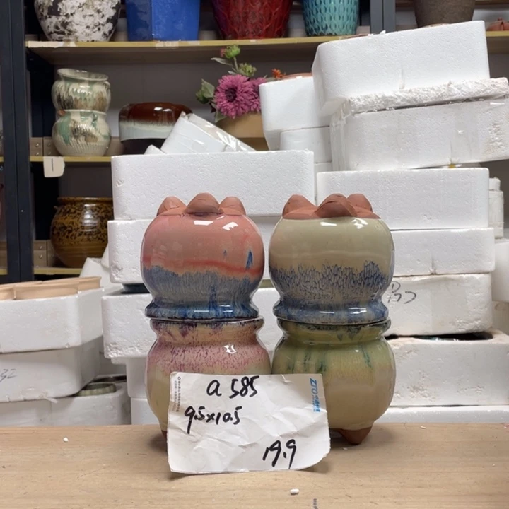 粗陶多肉花盆微瑕585