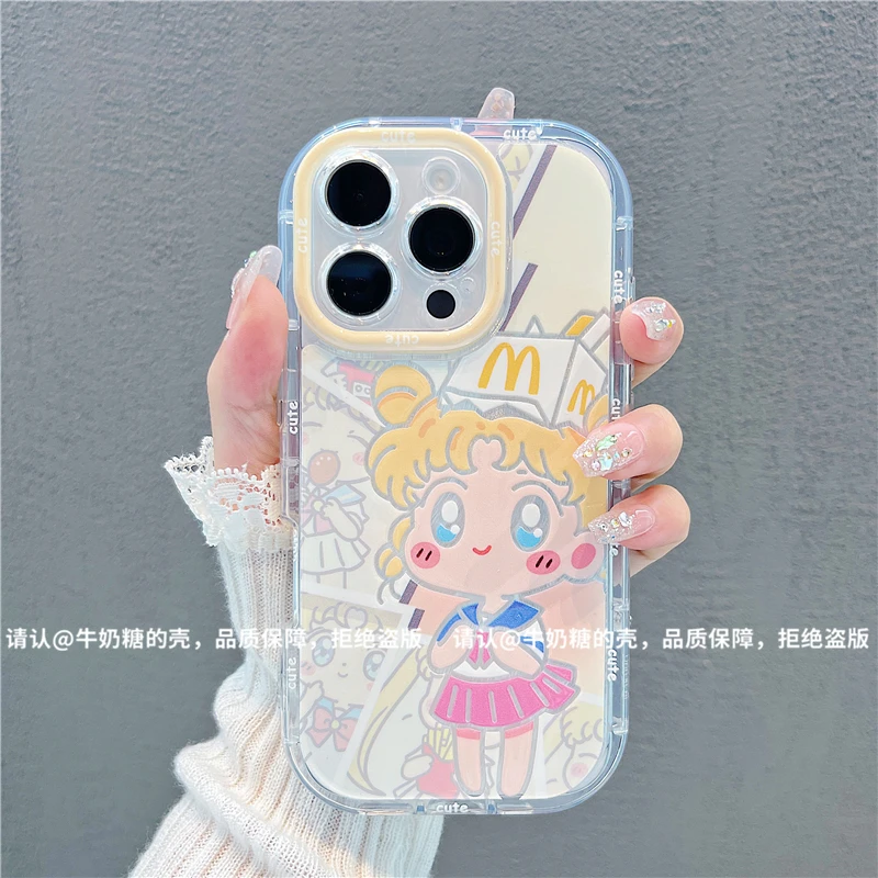 泡芙羽纱适用苹果16/iPhone/华为荣耀/OPPO/VIVO/小米/手机壳爆款