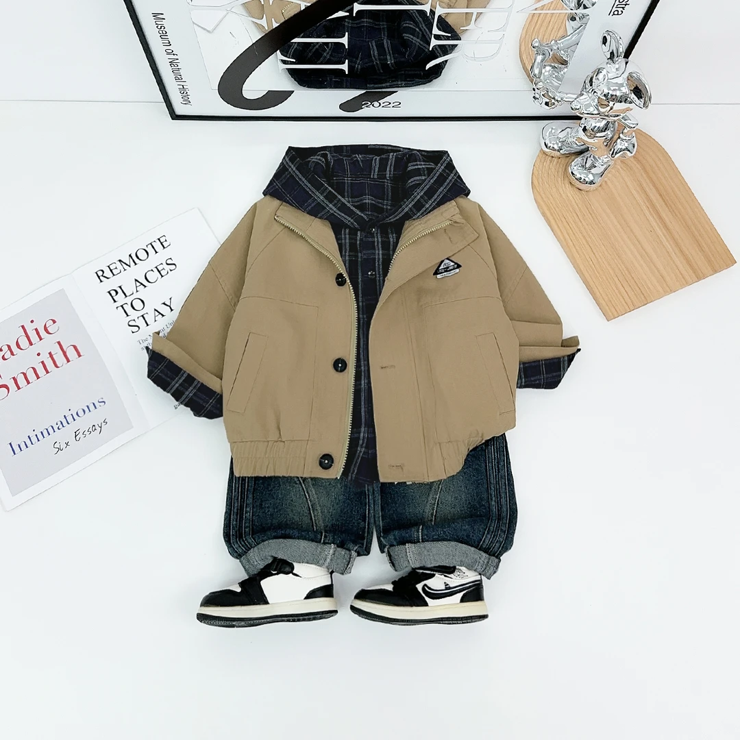 男童外套秋冬款2025秋新款秋装儿童夹克潮 WG28671 悠悠童话童装