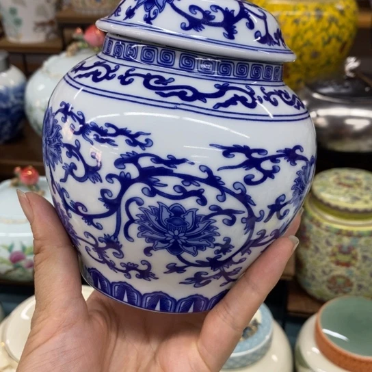 瓷片茶叶罐密封罐储物