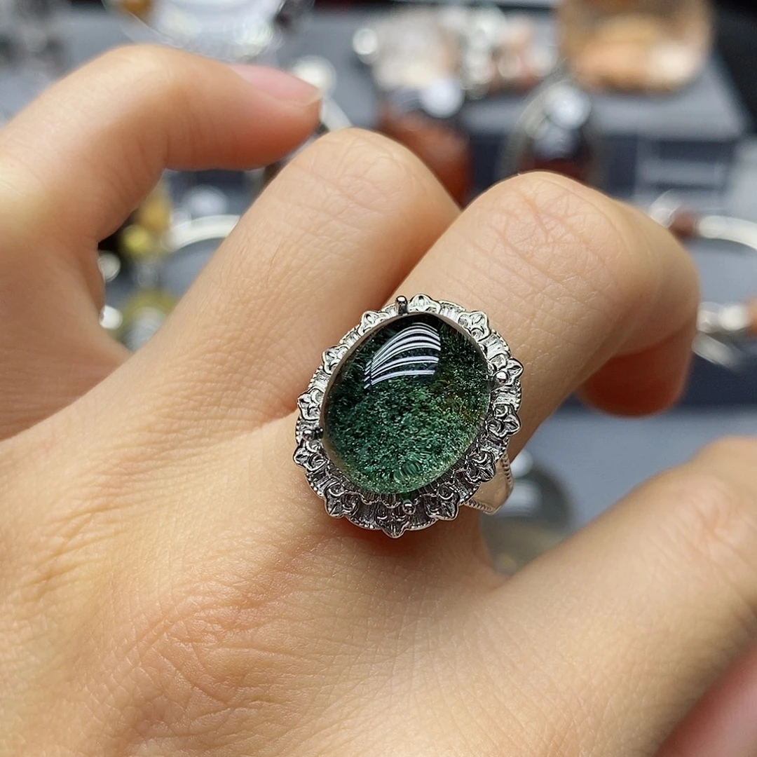 ༺***༻银S925镶嵌珠宝半成品水晶定制水晶