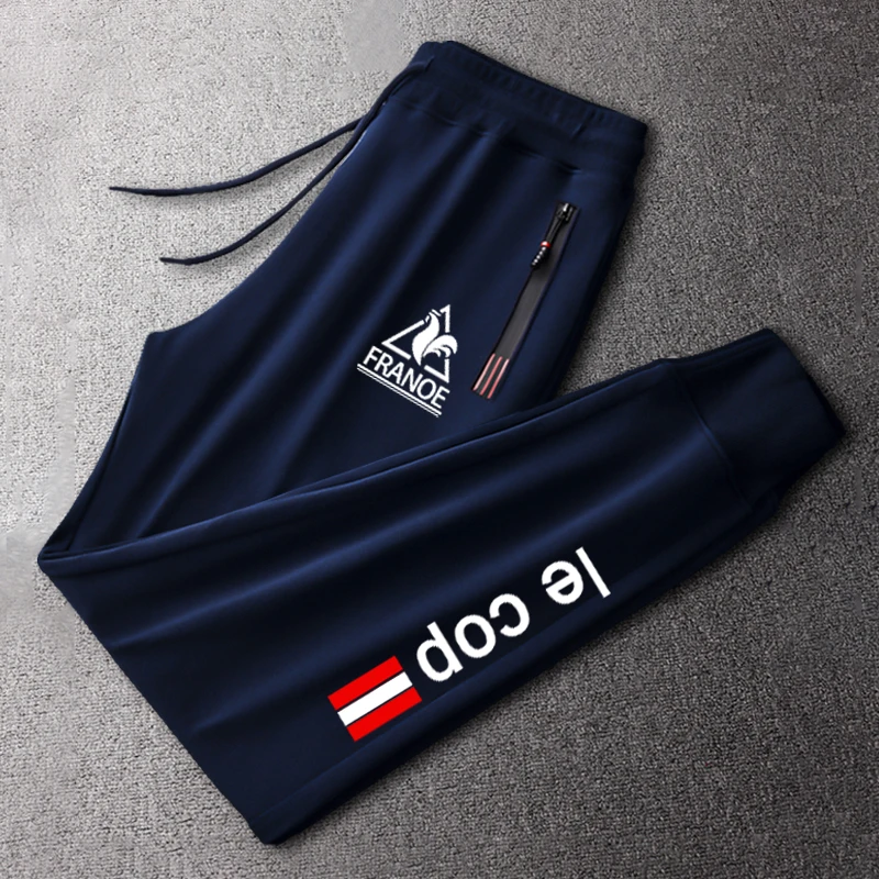 公鸡卫裤男士秋冬季加绒加厚运动百搭保暖休闲裤宽松长裤外穿新款