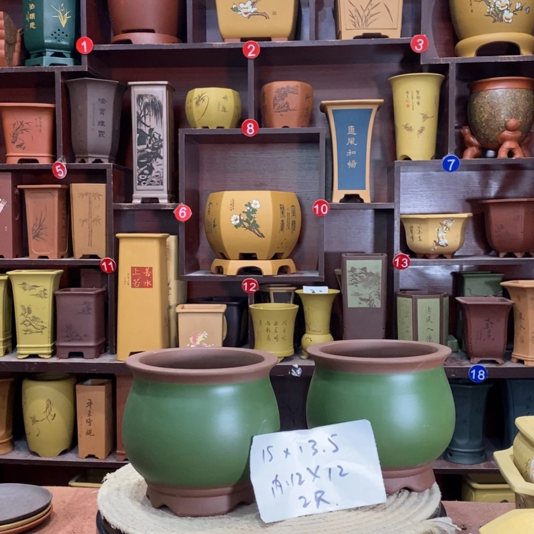 紫砂艺术紫砂花盆