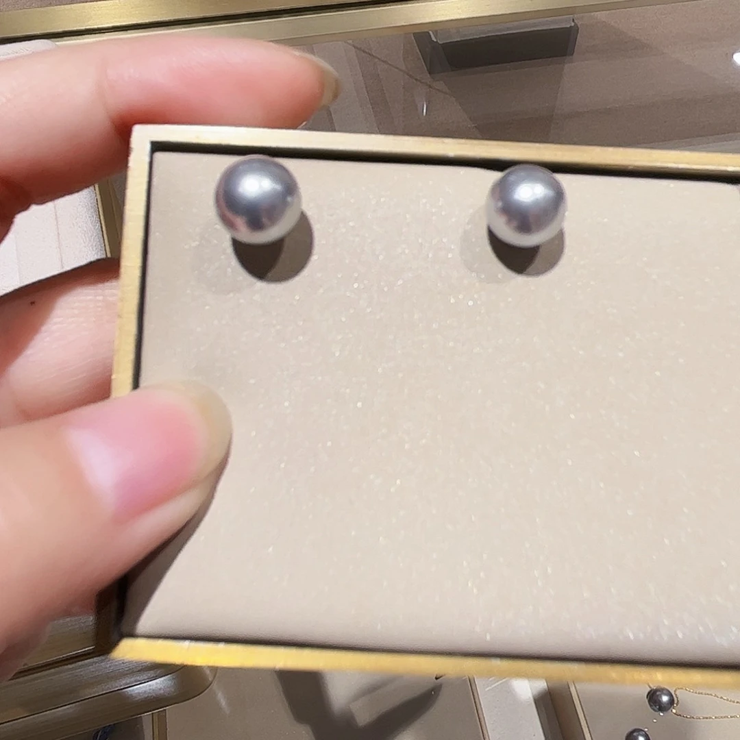 铁合金贝珠（仿珍珠）合金耳钉