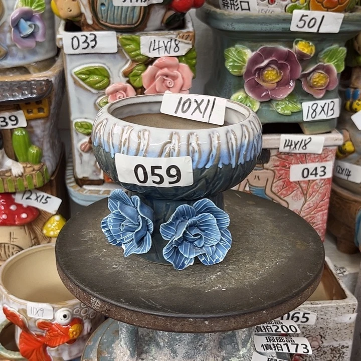 粗陶材质多肉花盆