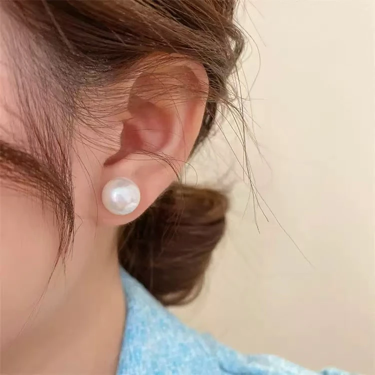 非金属仿珍珠耳饰 珠珠时尚轻奢小众优雅温柔两戴耳环S011