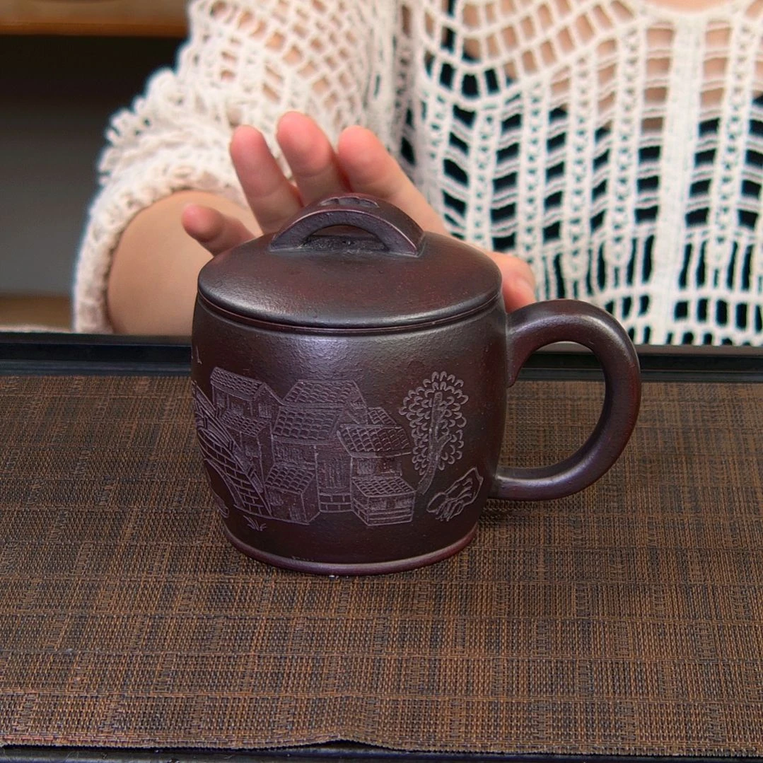 茶杯紫砂高货放漏