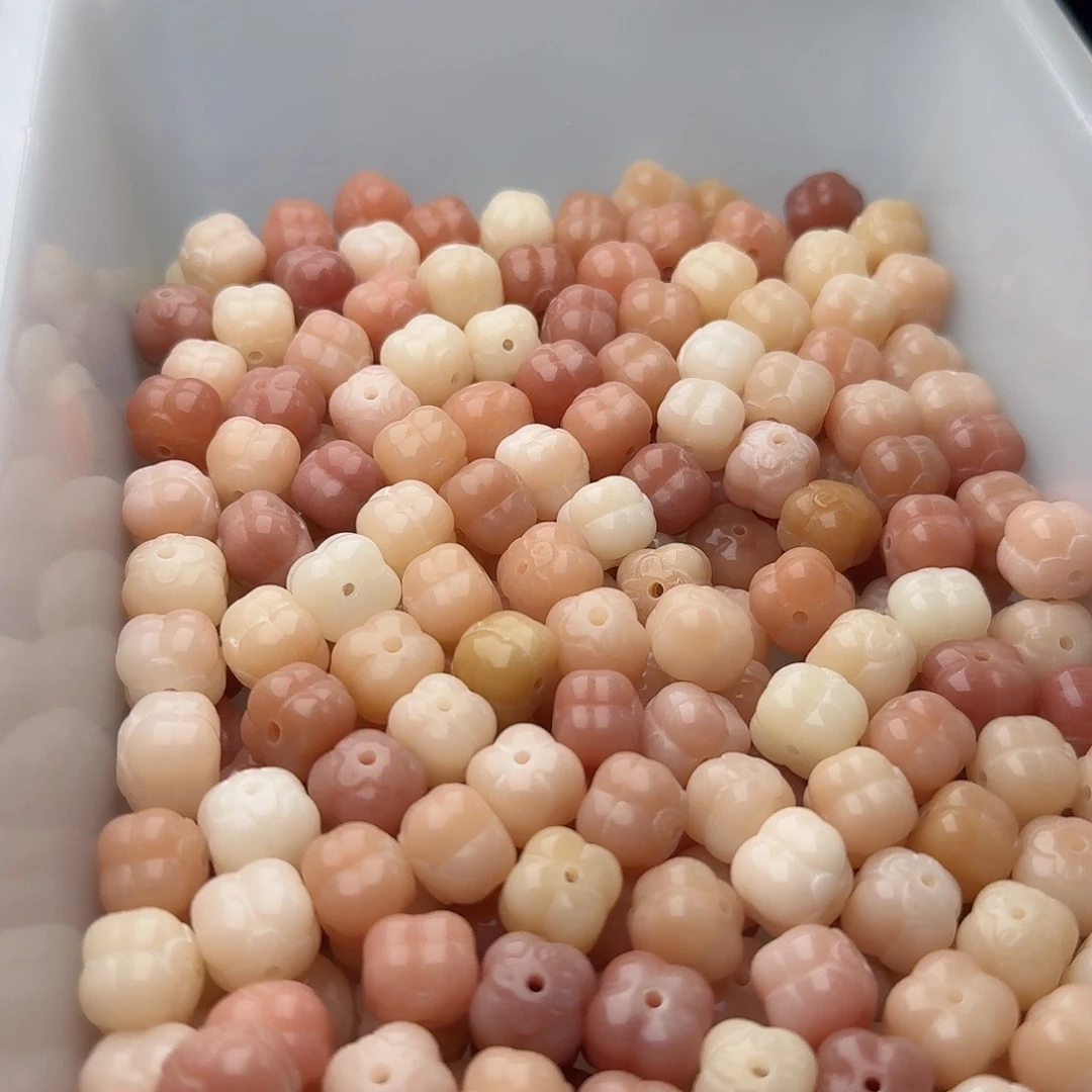 菩提根/象牙果吊坠20 颗粉色柿子 12