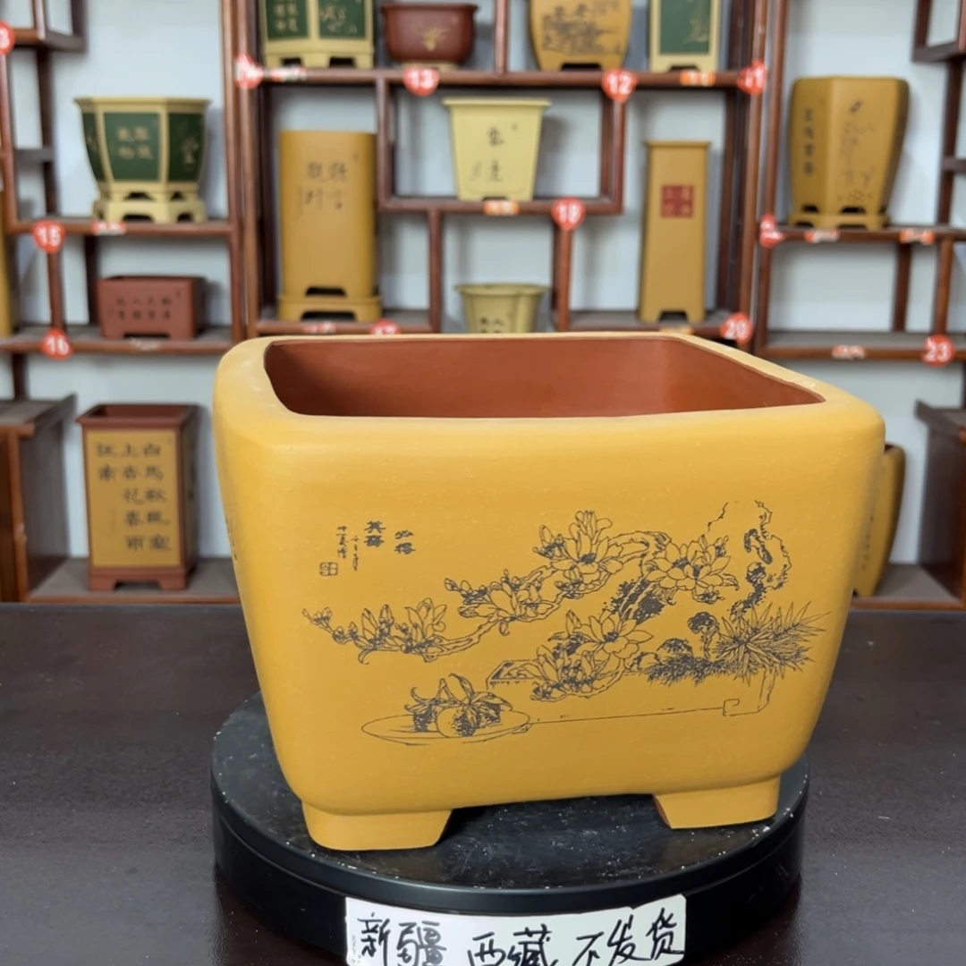 隐***大紫砂花盆紫砂花盆