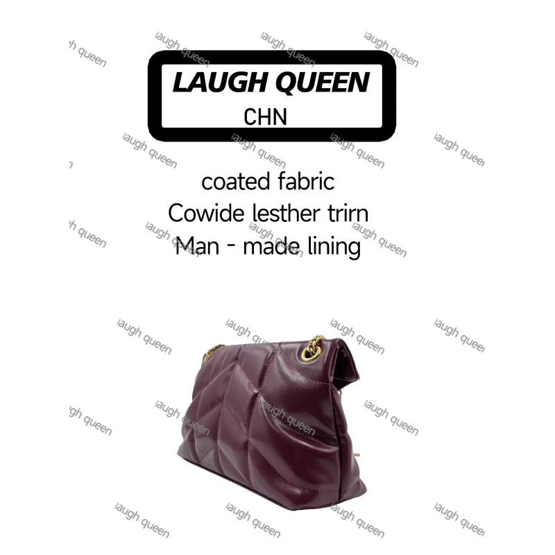 Laugh Queen手工打造女士新款包10446酒红
