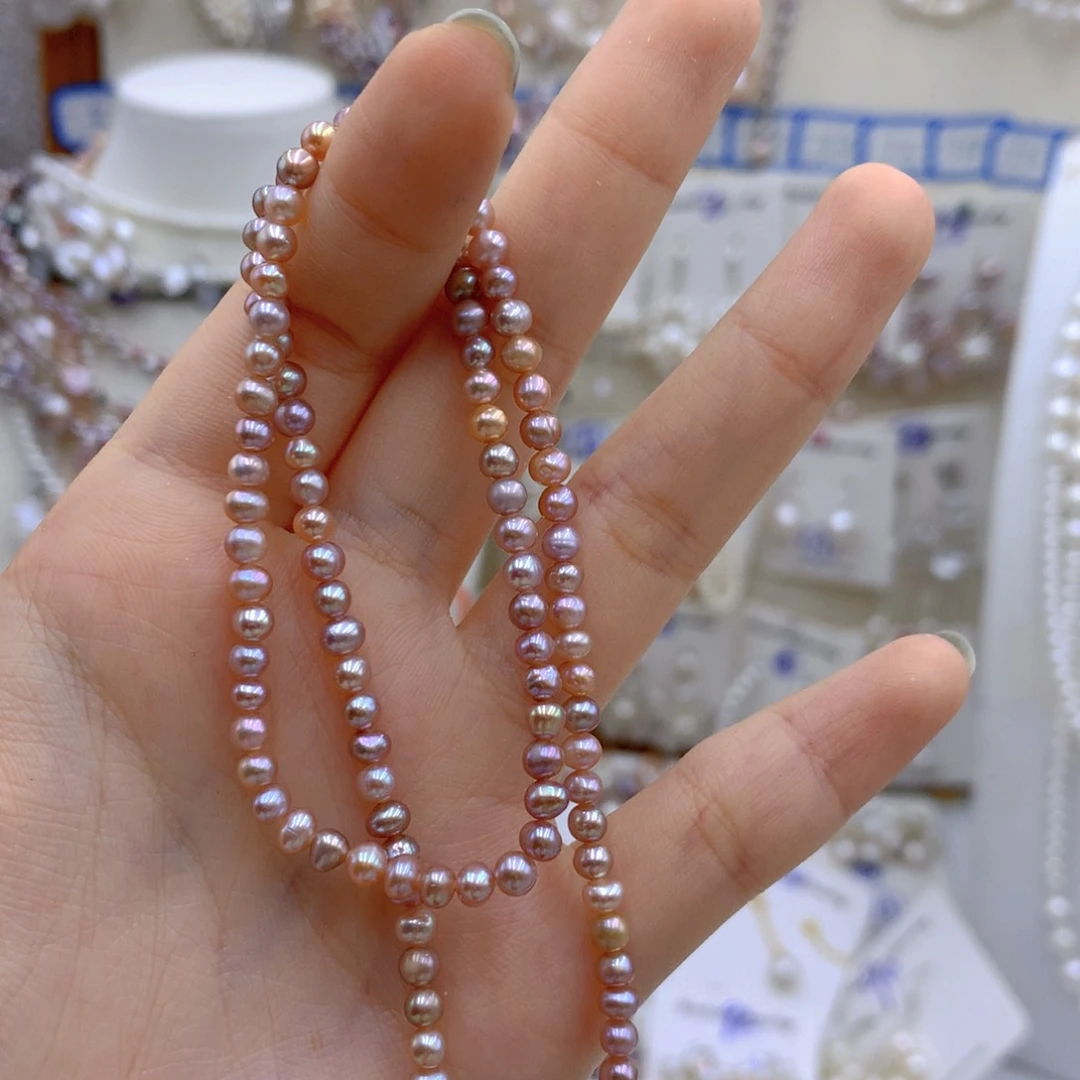 淡水珍珠颈饰银S925镶嵌