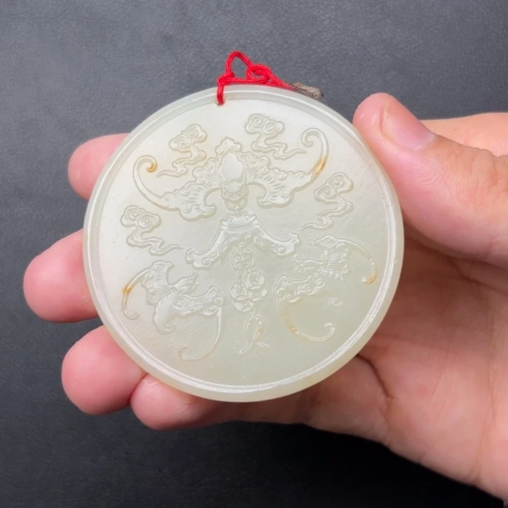 竹****和田玉未镶嵌颈饰