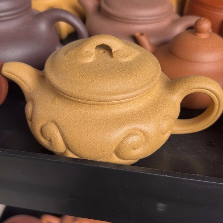 茶壶紫砂黄金段仿古如意200cc