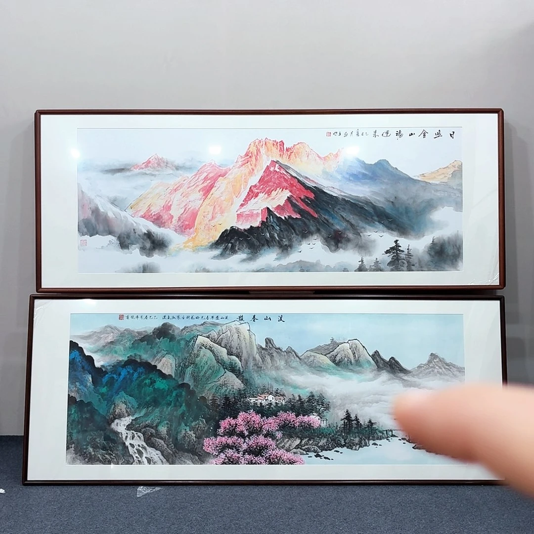 国画手绘作品210×80尺寸