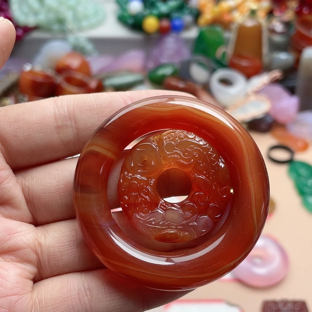 玛瑙/玉髓颈饰合金༺****