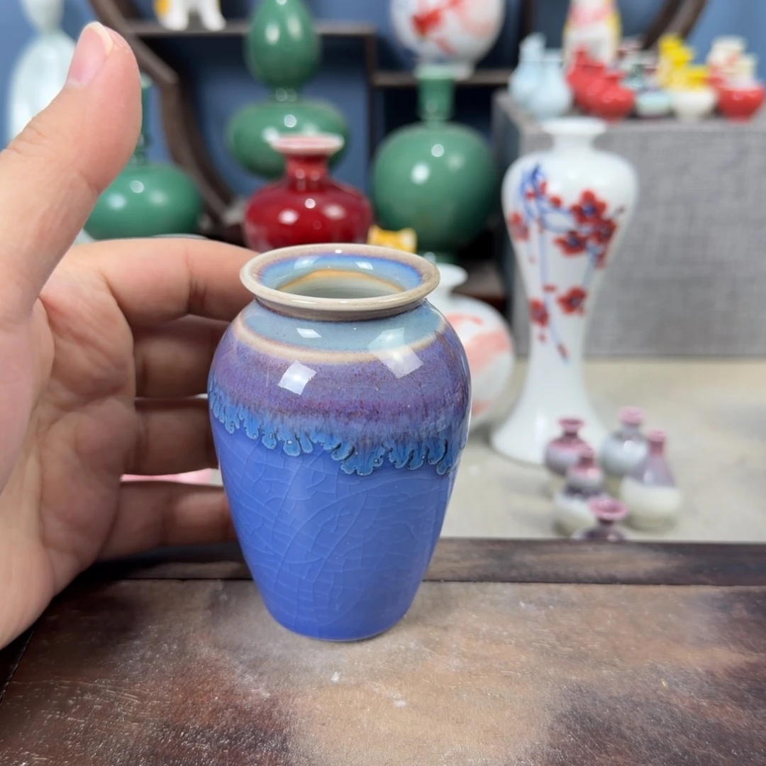 陶瓷手工小花器摆件
