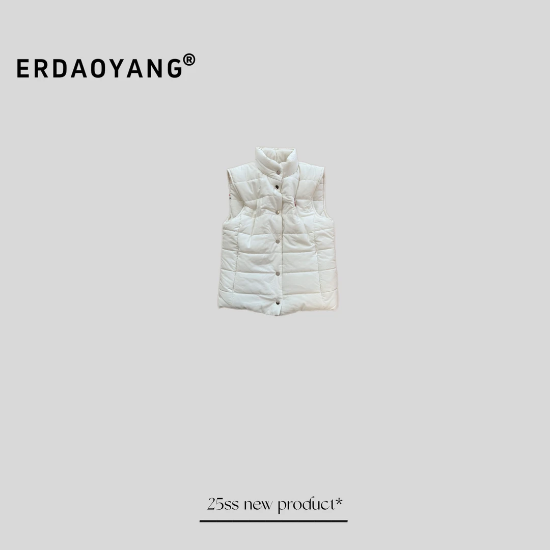 ERDAOYANG "暖阳" 简约立领加棉百搭马甲外套YY01MJ3012