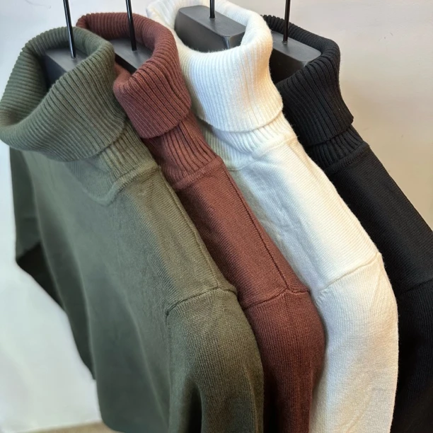 【Aysa男装】9901冬季休闲秋冬针织衫网红男士针织修身型毛衣