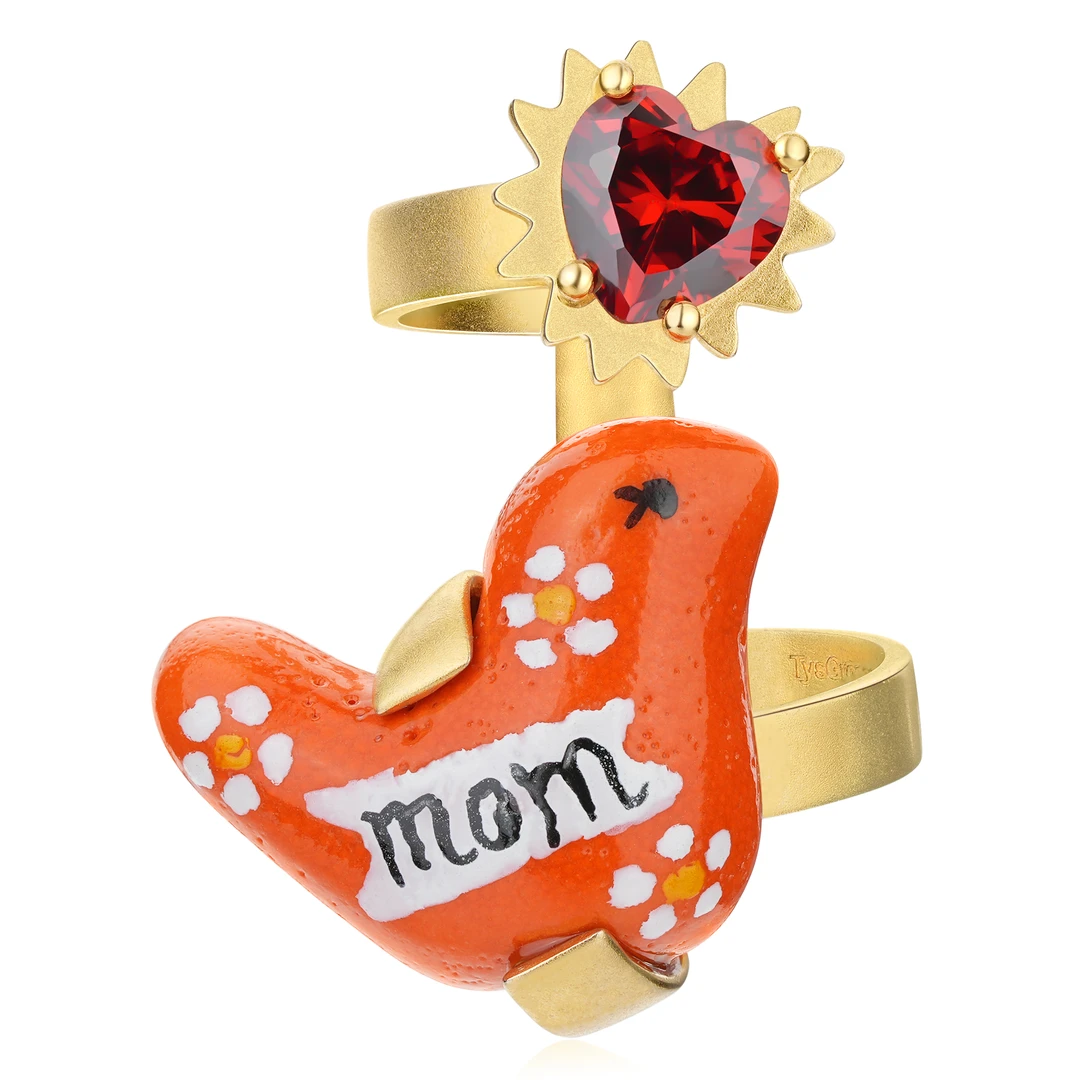 非金属陶瓷戒指 【TysGROCERY】25新款SS25RG02RG02CL07小纸条戒指