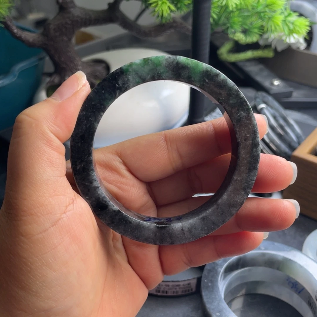 定制翡翠未镶嵌纯天然翡翠手镯定制