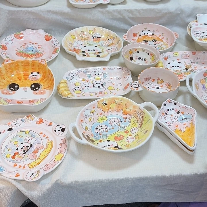 盘陶瓷手工制作等工艺美术