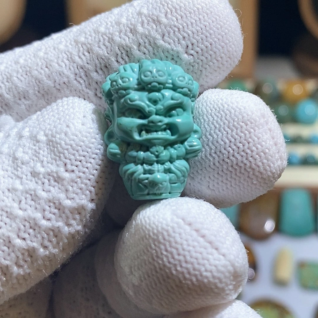 编织品手工雕刻diy小背云吊坠