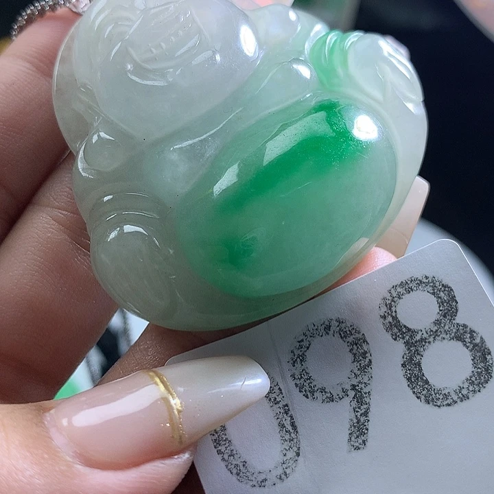 翡翠未镶嵌吊坠(赠链)翡翠