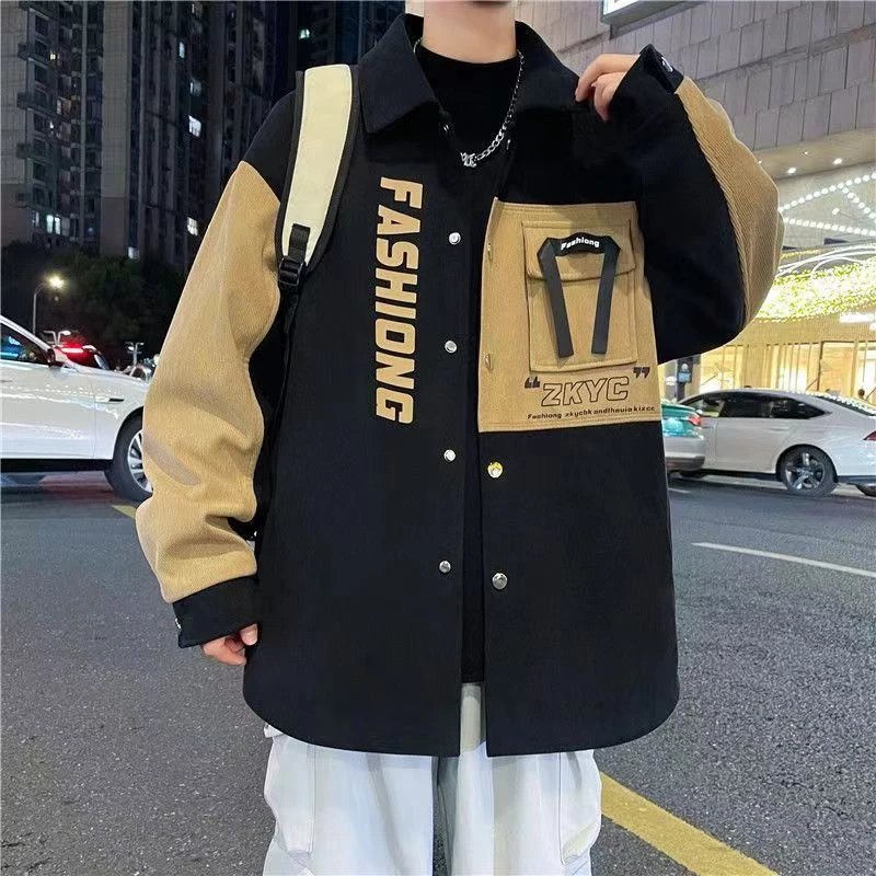 N 600-799 休闲百搭痞帅宽松潮流港风ins韩版男夹克