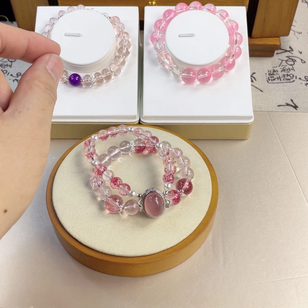 木变石手链银S925镀金镶嵌