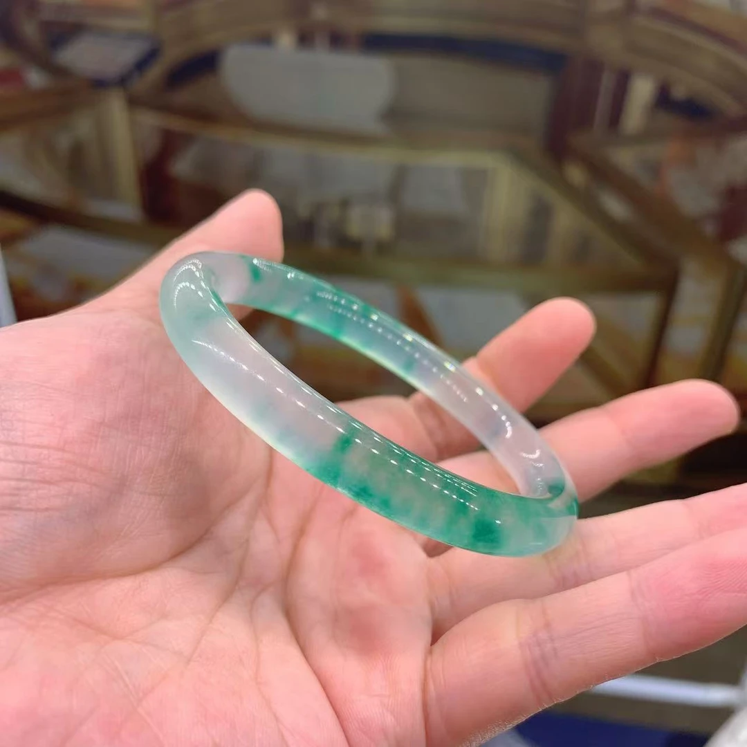 合金手镯 5001飘蓝花手镯（下单备注圈口）