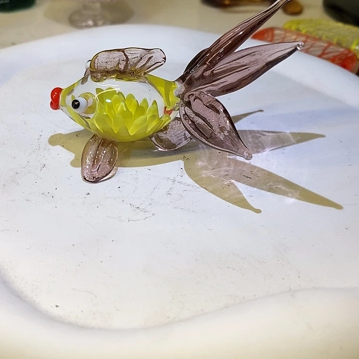 手工艺品琉璃扎花金鱼